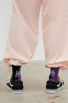 Fifty Pieces-Lila Mint Kırmızı 3'lü Kontrast Şeritli Çorap-Çorap-2-Milagron.com