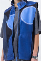 Fifty Pieces-Mavi Fermuarlı Polar Yelek-Yelek-4-Milagron.com