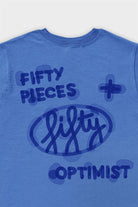Fifty Pieces-Mavi Regular Fit Sırt Baskılı T-Shirt-T-Shirts-10-Milagron.com