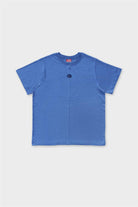 Fifty Pieces-Mavi Regular Fit Sırt Baskılı T-Shirt-T-Shirts-7-Milagron.com