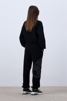 Fifty Pieces-Siyah Core Mid Length Sweatshirt-Sweatshirts & Hoodies-6-Milagron.com