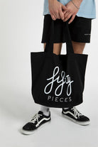Fifty Pieces-Siyah Fifty Pieces Tote Bez Çanta-Bez Çanta-9-Milagron.com