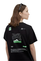 Fifty Pieces-Siyah Sırt Baskılı Loose Fit T-Shirt-T-Shirts-1-Milagron.com