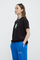 Fifty Pieces-Siyah Sırt Baskılı Loose Fit T-Shirt-T-Shirts-3-Milagron.com