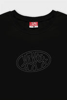 Fifty Pieces-Siyah Uzun Kollu Oversize T-Shirt-T-Shirts-5-Milagron.com