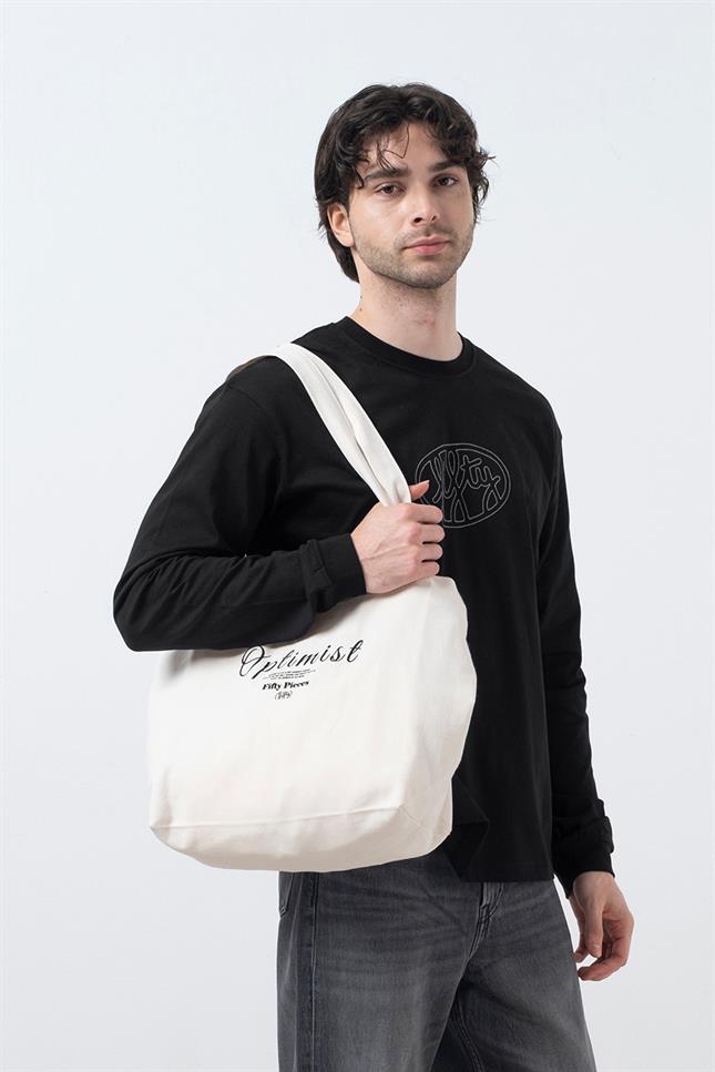 Fifty Pieces-Siyah Uzun Kollu T-Shirt-T-Shirts-2-Milagron.com