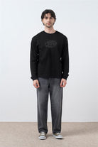 Fifty Pieces-Siyah Uzun Kollu T-Shirt-T-Shirts-3-Milagron.com