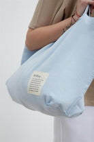 Fifty Pieces-Vintage Açık Mavi Tote Bez Çanta-Bez Çanta-2-Milagron.com