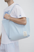 Fifty Pieces-Vintage Açık Mavi Tote Bez Çanta-Bez Çanta-4-Milagron.com