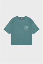 Fifty Pieces-Yeşil Oversize Asit Yıkamalı T-Shirt-T-Shirts-5-Milagron.com