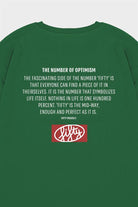 Fifty Pieces-Yeşil Oversize Sırt Baskılı T-Shirt-T-Shirts-10-Milagron.com