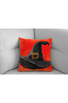 Fille á Fille Design Studio-Halloween Witch Hat Pillow-Kırlent-1-Milagron.com