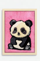 Fille á Fille Design Studio-Panda Tufted Artwork Tablo-Tablo-5-Milagron.com