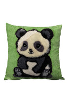 Fille á Fille Design Studio-Panda Yeşil Kırlent-Kırlent-1-Milagron.com