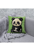 Fille á Fille Design Studio-Panda Yeşil Kırlent-Kırlent-2-Milagron.com