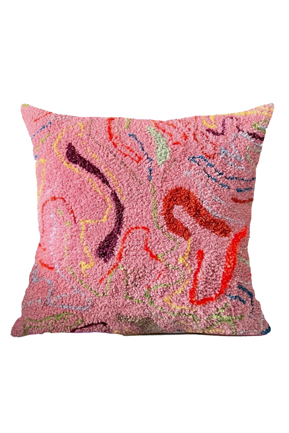 Fille á Fille Design Studio-Pembe Akış Kırlent-Kırlent-1-Milagron.com