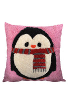 Fille á Fille Design Studio-Penguen Pembe Kırlent-Kırlent-1-Milagron.com