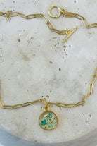 Fiorel Design-Golden Garden Circle - Blue-Kolye-3-Milagron.com