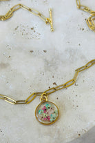 Fiorel Design-Golden Garden Circle - Ocean-Kolye-1-Milagron.com