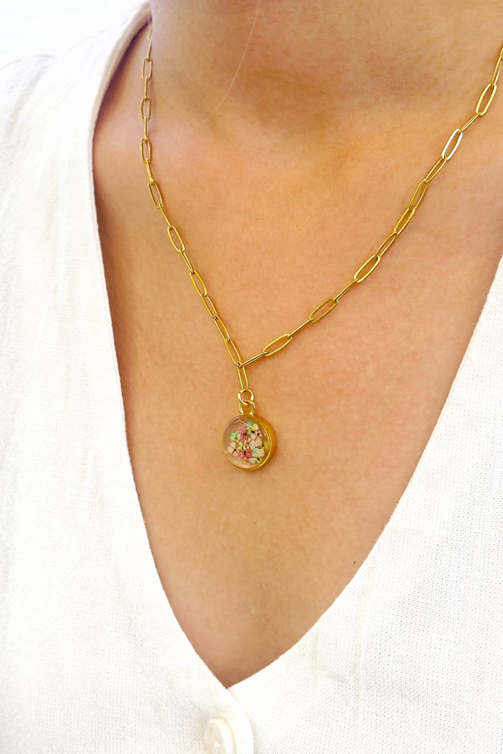 Fiorel Design-Golden Garden Circle - Ocean-Kolye-2-Milagron.com