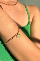 Fiorel Design-Golden Garden Hexagon - Blue Bileklik-Bileklik-2-Milagron.com