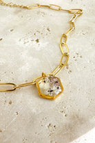 Fiorel Design-Golden Garden Hexagon - Lilac Bileklik-Bileklik-1-Milagron.com