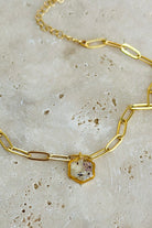 Fiorel Design-Golden Garden Hexagon - Lilac Bileklik-Bileklik-3-Milagron.com