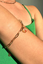 Fiorel Design-Golden Garden Hexagon - Pink Bileklik-Bileklik-2-Milagron.com