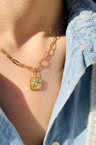 Fiorel Design-Golden Garden Lil Square - Blue-Kolye-2-Milagron.com