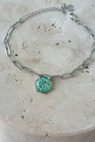 Fiorel Design-Golden Garden Rhodium - Blue Bileklik-Bileklik-1-Milagron.com