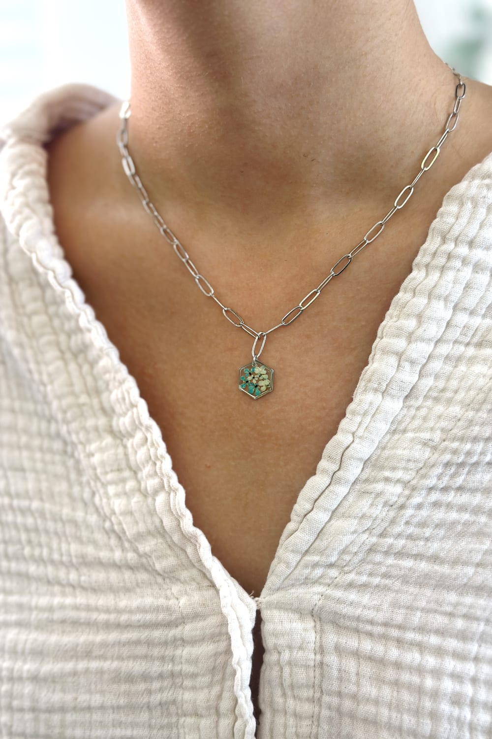 Fiorel Design-Golden Garden Rhodium - Blue-Kolye-2-Milagron.com