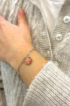 Fiorel Design-Golden Garden Rhodium - Pink Bileklik-Bileklik-2-Milagron.com