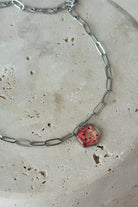 Fiorel Design-Golden Garden Rhodium - Pink-Kolye-1-Milagron.com