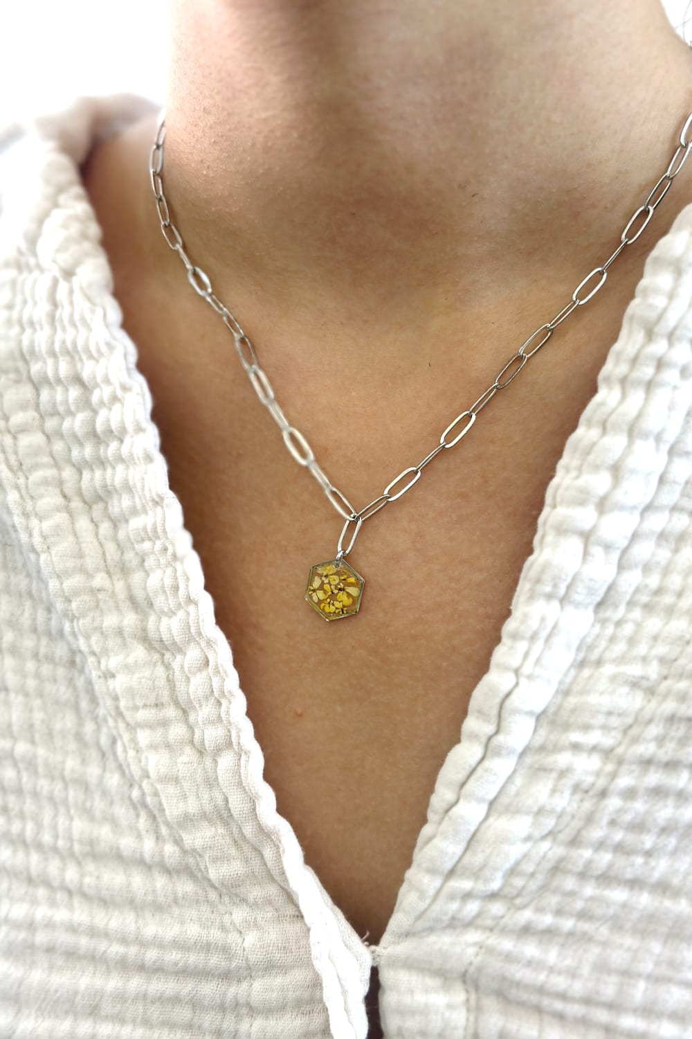 Fiorel Design-Golden Garden Rhodium - Yellow-Kolye-2-Milagron.com