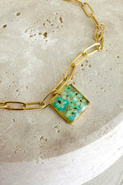 Fiorel Design-Golden Garden Square - Blue Bileklik-Bileklik-1-Milagron.com