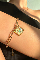 Fiorel Design-Golden Garden Square - Blue Bileklik-Bileklik-2-Milagron.com