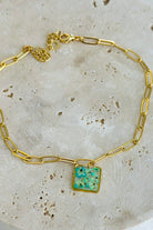 Fiorel Design-Golden Garden Square - Blue Bileklik-Bileklik-3-Milagron.com