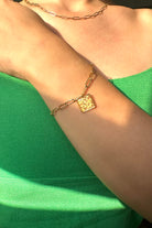 Fiorel Design-Golden Garden Square - White Bileklik-Bileklik-2-Milagron.com