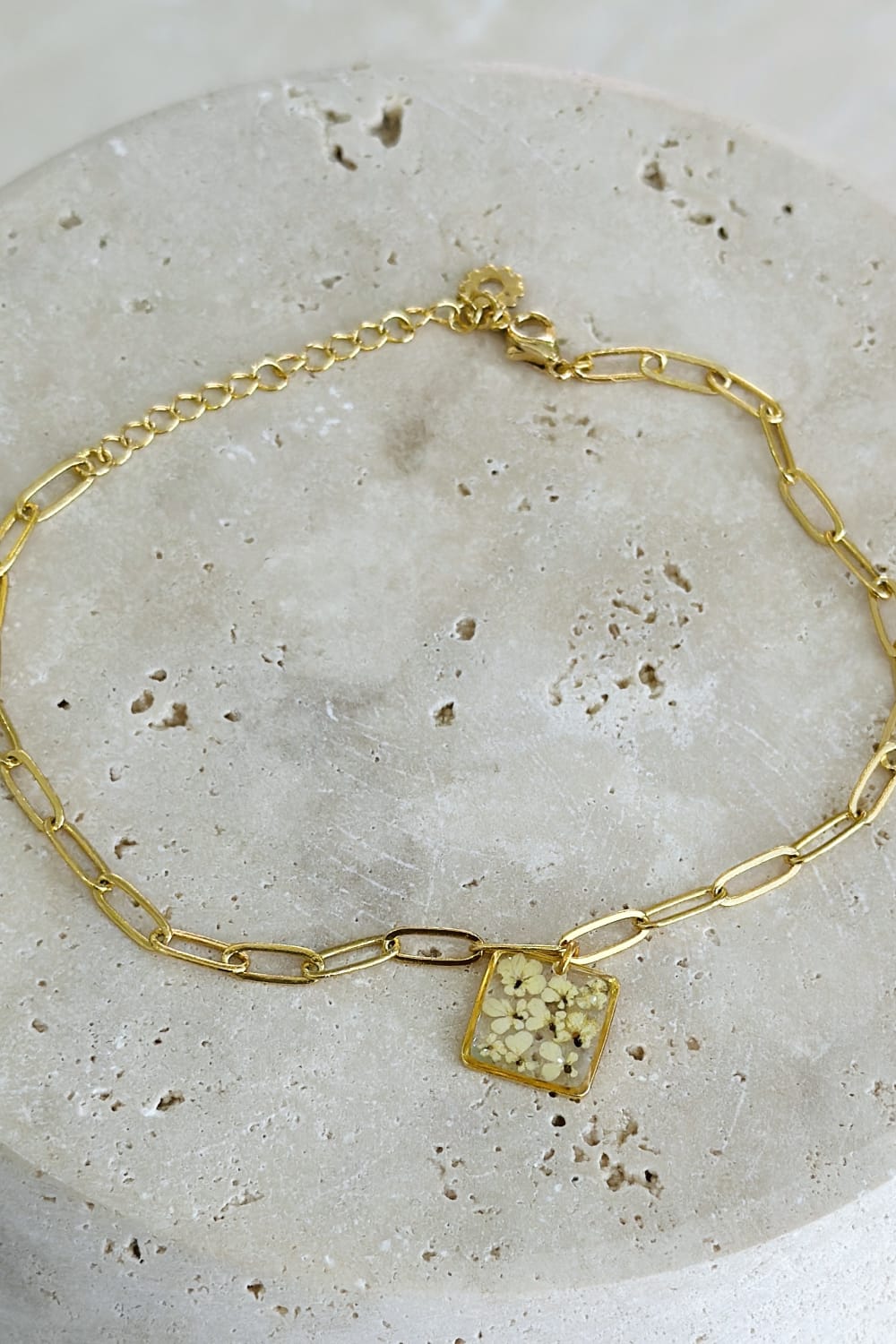 Fiorel Design-Golden Garden Square - White Bileklik-Bileklik-3-Milagron.com