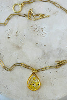 Fiorel Design-Golden Garden Teardrop - Honey-Kolye-3-Milagron.com