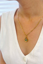 Fiorel Design-Golden Garden Teardrop - Ocean-Kolye-2-Milagron.com