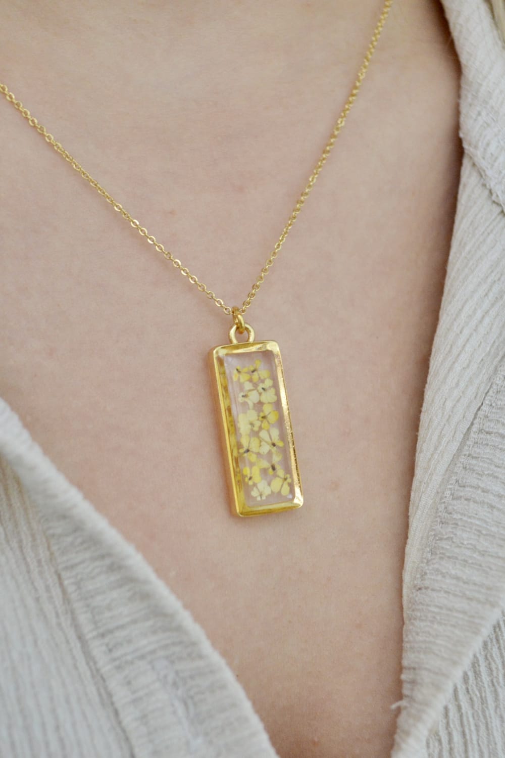 Fiorel Design-Honeybun Rectangle Kolye-Kolye-2-Milagron.com