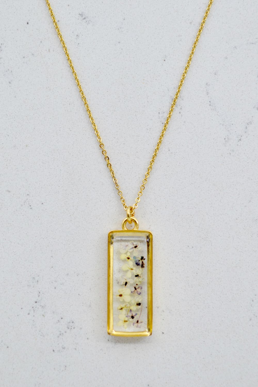 Fiorel Design-Muted Violet Rectangle Kolye-Kolye-1-Milagron.com