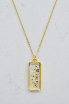 Fiorel Design-Muted Violet Rectangle Kolye-Kolye-1-Milagron.com