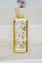 Fiorel Design-Muted Violet Rectangle Kolye-Kolye-2-Milagron.com