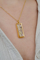 Fiorel Design-Muted Violet Rectangle Kolye-Kolye-3-Milagron.com