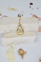 Fiorel Design-Muted Violet Teardrop Kolye-Kolye-1-Milagron.com