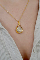 Fiorel Design-Muted Violet Teardrop Kolye-Kolye-2-Milagron.com