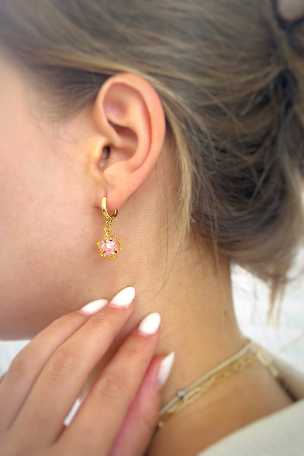 Fiorel Design-Teeny Weeny Drop Hexagon - Purple-Küpe-2-Milagron.com