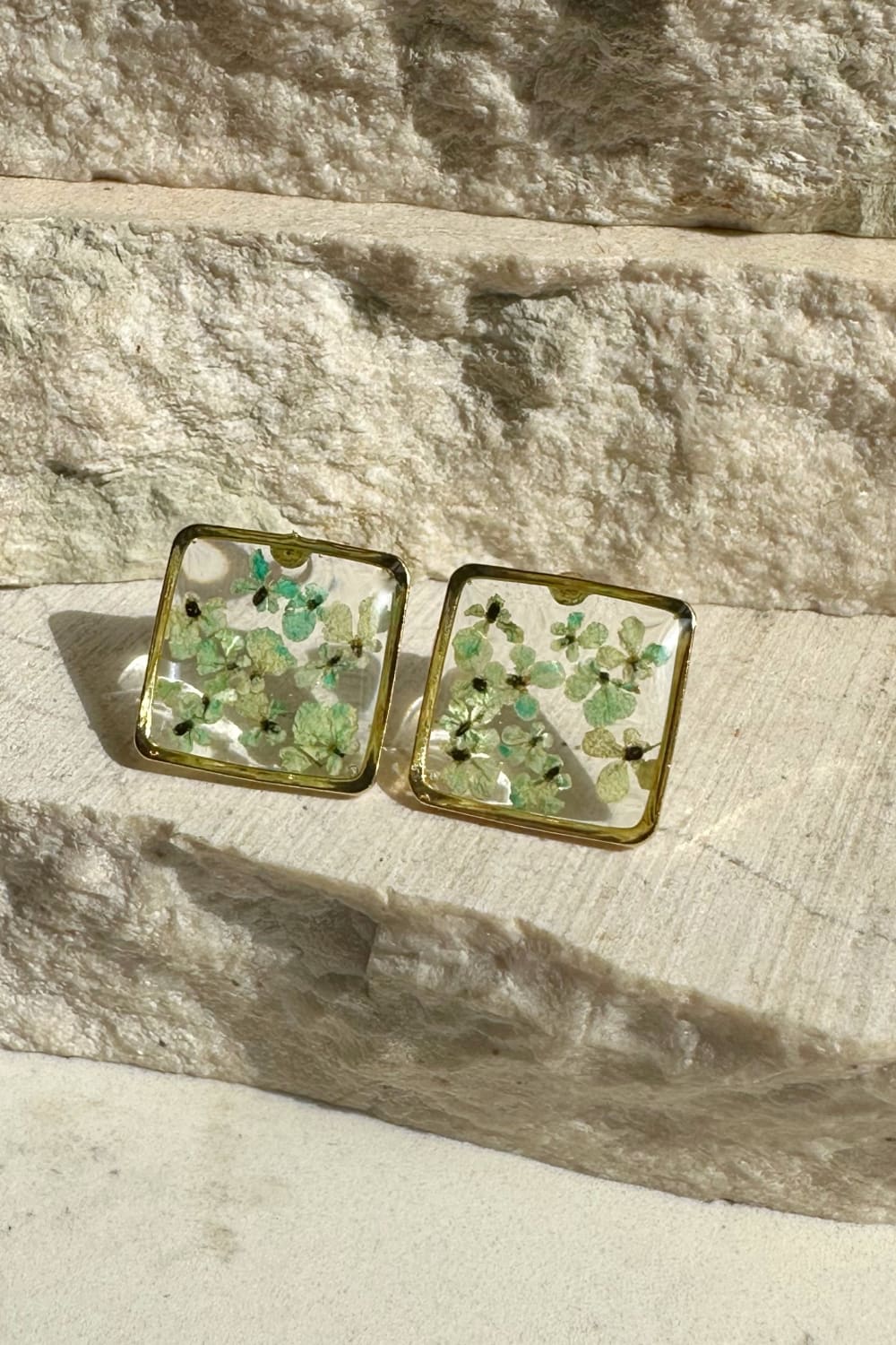 Fiorel Design-Teeny Weeny Square - Blue Küpe-Küpe-1-Milagron.com